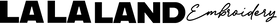 La La Land Embroidery Logo on transparent background