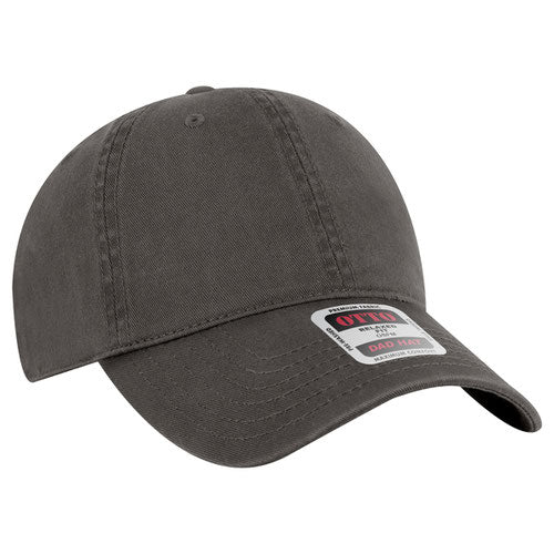 Charcoal Gray low-profile dad hat on a solid white background.