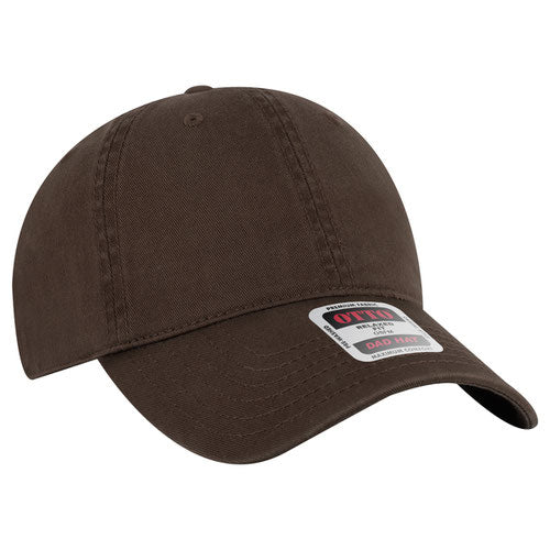 Dark Brown low-profile dad hat on a solid white background.