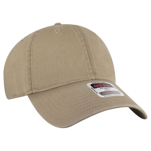 Dark Khaki low-profile dad hat on a solid white background.