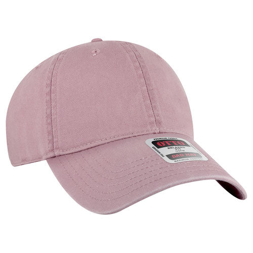 Dusty Rose low-profile dad hat on a solid white background.
