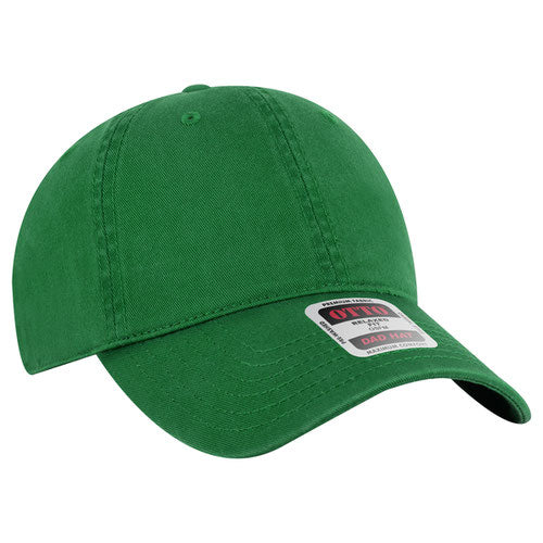 Kelly Green low-profile dad hat on a solid white background.