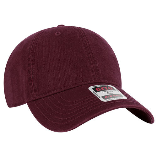 Maroon low-profile dad hat on a solid white background.