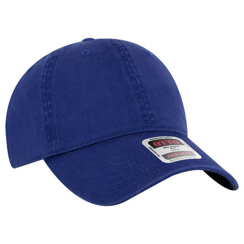 Royal low-profile dad hat on a solid white background.
