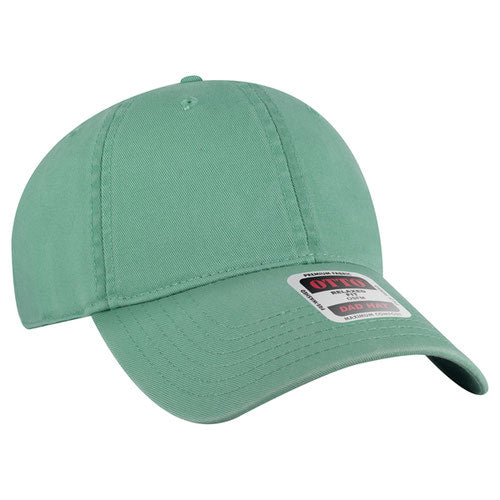 Turquoise low-profile dad hat on a solid white background.
