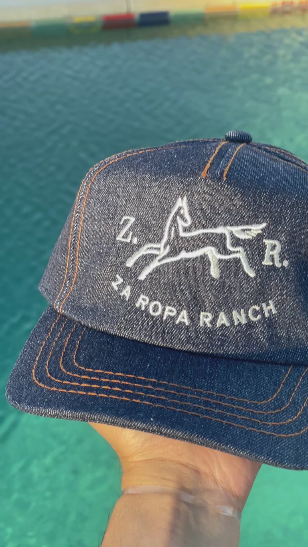 Raw Denim 5 Panel Hat